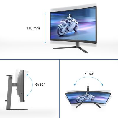 4. Philips Evnia 5000 27M2C5200W/00 Computermonitor 68,6 cm (27 Zoll) 1920 x 1080 Pixel Full HD LCD Schwarz