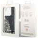 8. Guess GUHCP14LLCSGSGK iPhone 14 Pro 6,1" schwarz/schwarzes Hardcase Liquid Glitter Marble