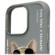 3. Nimmy Glasses Cool Dog Case für iPhone 16 Pro Max - Grau