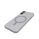 9. Puro Lite Mag TPU+PC-Hülle kompatibel mit MagSafe für iPhone 17 – Transparent mit rosa Ring