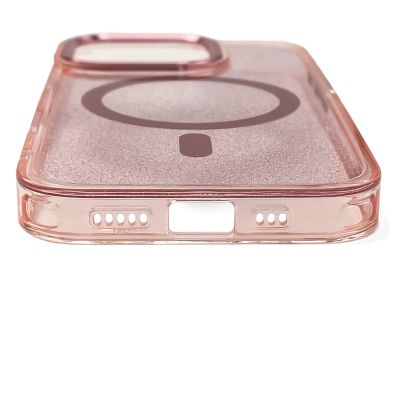 4. Glitter Case MagSafe für iPhone 16 – Rosa mit Glitzer