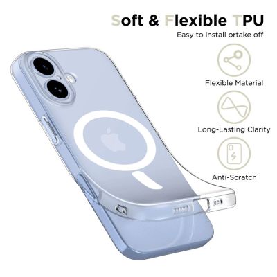 3. Tech-Protect FlexAir MagSafe Case für iPhone 17 – Transparent