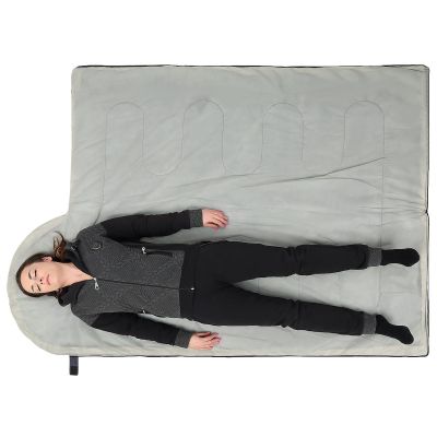 16. LEICHTER TOURISTEN-SCHLAFSACK 200X70CM GRAU ENERO CAMP