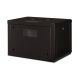 2. Digitus Unique 19" 7U Wand-Netzwerkschrank 600x450 mm, Glastür, schwarz, ungeteilt, montiert, 100 kg