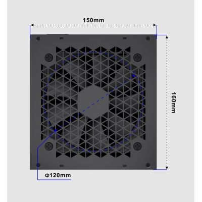 11. GEMBIRD Computer-Netzteil Fornax Power 750W 80+ Gold ATX, 750W, Aktive PFC, 12CM Lüfter