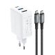2. Acefast 2in1 Ladegerät GaN 65W USB Typ C / USB, Adapter Adapter HDMI 4K @ 60Hz (Set mit Kabel) weiß (A17 weiß)