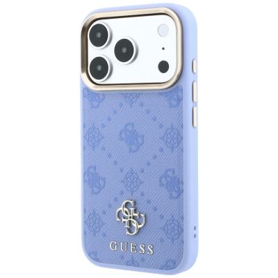 2. Guess Peony 4G MagSafe Hülle mit kleinem Logo für iPhone 18 Pro Max / 17 Pro Max – Hellblau