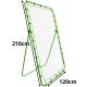 4. REBOUNDER-TRAININGSRAHMEN ZUM PREDIGEN EINES FUSSBALLS 210x120CM ENERO