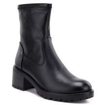 Schwarze Damen-Ankle-Boots mit hohem Absatz, Potocki SZ12835