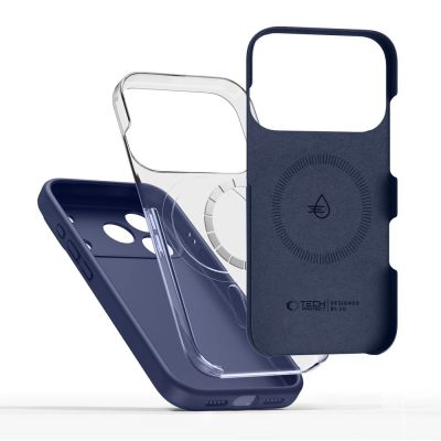 4. Tech-Protect Silikon-MagSafe-Hülle für iPhone 17 Pro Max – Marineblau