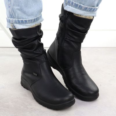 6. Wasserdichte Damen-Ankle-Boots aus Leder mit Membranisolierung RIEKER Z7171-01