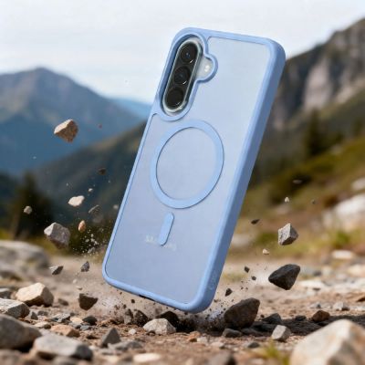 3. Tech-Protect Magmat MagSafe Hülle für Samsung Galaxy A57 5G – Mattblau