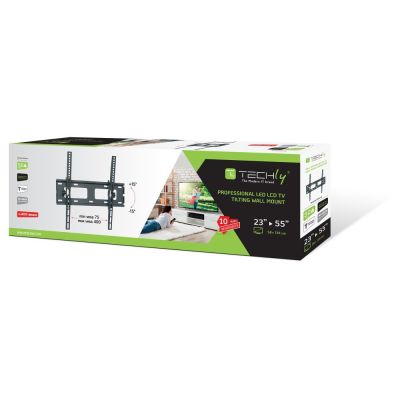 2. TECHLY LED/LCD-TV-Wandhalterung 23-55 Zoll, 50 kg, schlank