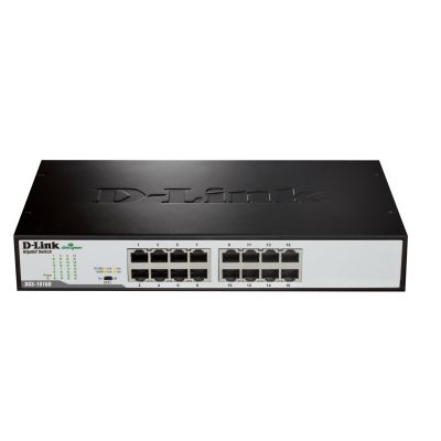 2. D-Link DGS-1016D/E Netzwerkkabel (unmanaged), Schwarz/Metallic