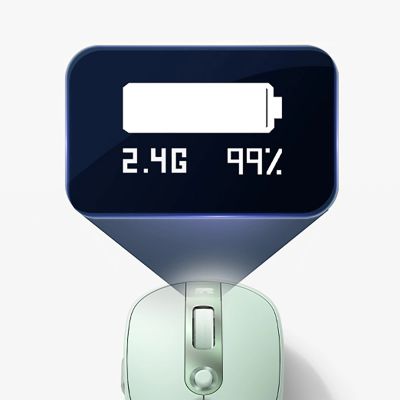 14. Baseus Editor Kabellose Computermaus mit 800-mAh-Akku und Akkuanzeige – Grün