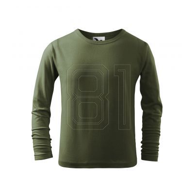 3. Malfini Fit-T LS Jr T-Shirt MLI-12109 khaki