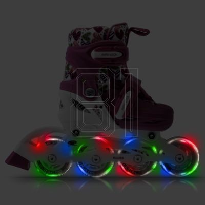 2. Rollschuhe-Rollschuhe-Skates verstellbar Smj Sport Combo Hearts 3in1 Led Jr HS-TNK-000011510