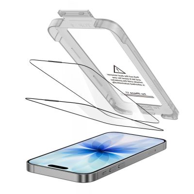 2. Tech-Protect Quick Set+ 2er-Pack Panzerglas für iPhone 17 - Schwarz