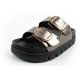 3. Lee Cooper Damenschuhe, Hausschuhe, silber, bequem, Plateau, modisch