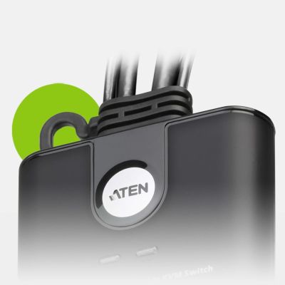 3. ATEN CS22HF KVM-Switch Schwarz
