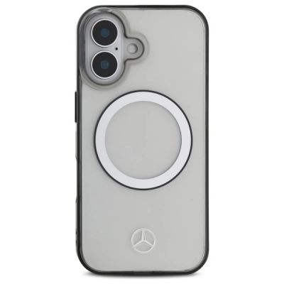 3. MagSafe-Hülle mit bedrucktem Mercedes -Logo für iPhone 16 – transparent