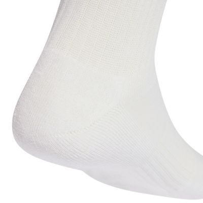 8. Adidas 3-Streifen gepolsterte Sportsocken, 3 Paar, weiß und schwarz, JZ0532