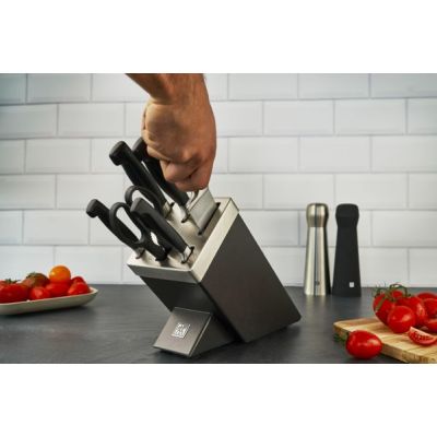 19. ZWILLING Four Star 35145-007-0 Selbstschärfendes Messerset, 7-teilig, Schwarz