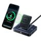 3. Baseus Nomos NH21 6-in-1 245W Kabellose Ladestation mit zwei einziehbaren USB-C-Kabeln – Schwarz