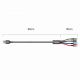15. Baseus Kabel USB 4in1 Kabel, 2x Lightning / USB Typ C / Micro USB, Nylon geflochten 3.5A 1.2m schwarz (CA1T4-A01)