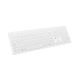 4. NATEC TANG US kabellose Tastatur BT + 2,4 GHz, leise, Slim, weiß