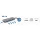 3. D-Link DUB-2340 USB-Typ-C Hubs und Konzentratoren 5000 Mbit/s Grau