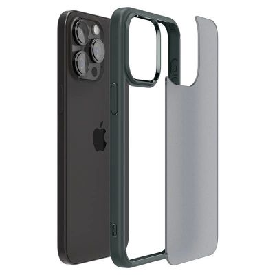 13. Spigen Ultra Hybrid-Hülle für iPhone 15 Pro Max – dunkelgrün