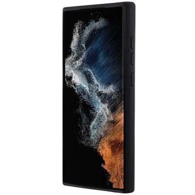 5. Karl Lagerfeld Silikon Ikonik Metal Pin Hülle für Samsung Galaxy S23 Ultra – Schwarz