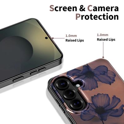 4. Tech-Protect Lamano MagSafe Hülle für Samsung Galaxy A57 5G – Braun und Lila