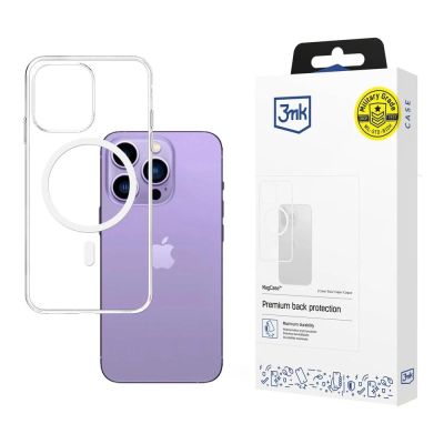 Hülle für iPhone 14 Pro Max kompatibel mit MagSafe aus der 3mk MagCase Serie - transparent