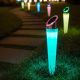 12. Solar-Wegeleuchte, 4 LEDs, 2 Farben, 32,5 cm