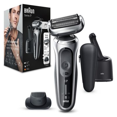 8. Braun Series 7 71-S7200c Folienrasierer/Trimmer, Schwarz/Silber