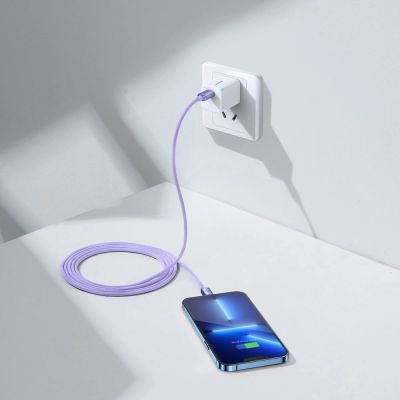 11. Baseus CAJY000305 Lightning – USB-C PD-Kabel 20 W 480 Mbit/s 2 m – Lila