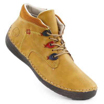 Damen-Winterstiefeletten in Gelb, komfortabel, Rieker 52544-68