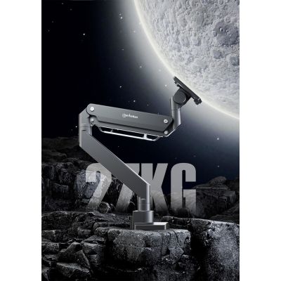 9. Manhattan 462594 Monitorhalterung/Ständer 144,8 cm (57") Schreibtisch Schwarz