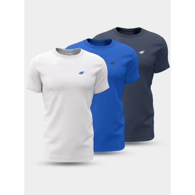T-Shirt 4F M 4FWSS24TTSHM1895-91S 3er-Pack
