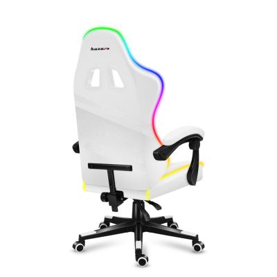 13. Huzaro Force 4.4 RGB Weißer Gaming-Stuhl
