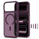 2. Tech-Protect Magmat Magsafe CC Hülle für iPhone 18 Pro Max / 17 Pro Max – Burgunderrot Matt