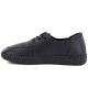3. Jezzi JH01-1 bequeme schwarze Damen-Lederschuhe
