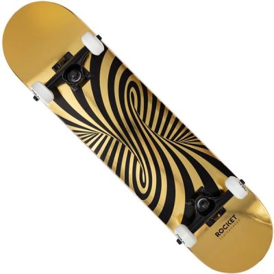 2. Rocket Twisted Foli Gold Skateboard 7,5" RKT-COM-1555