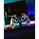 2. Deltaco Gaming GAM-169-T Transparenter Bluetooth/USB-Gamecontroller für Android, Nintendo Switch, PC, PlayStation 4 und iOS