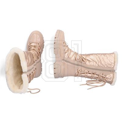 22. Rieker W RKR640 wasserdichte hohe Schneestiefel beige