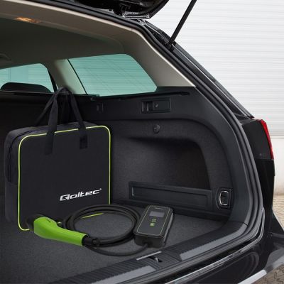 11. Qoltec Mobiles Elektrofahrzeugladegerät 2-in-1 Typ 2, 3,5 kW, 230 V