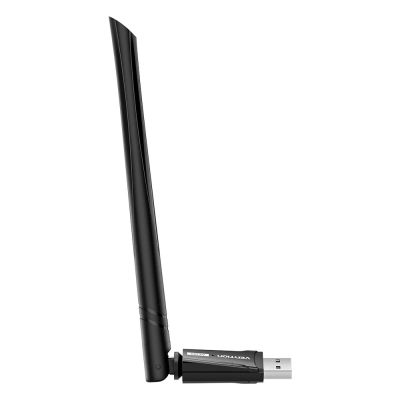 3. Vention AX300 USB Wi-Fi 6 2,4-GHz-Netzwerkkarte mit Antenne, Schwarz