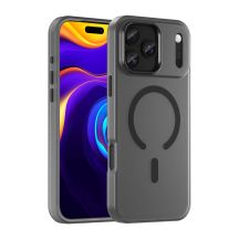 Magnetische Schleifhülle für iPhone 17 Pro, kompatibel mit MagSafe – Mattschwarz